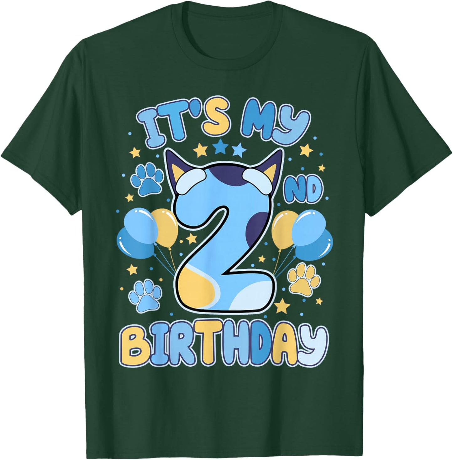 It’s My 2nd Birthday Two Boy Toddlers Dog Lovers Puppy Theme T-Shirt - T-Shirt | Forest