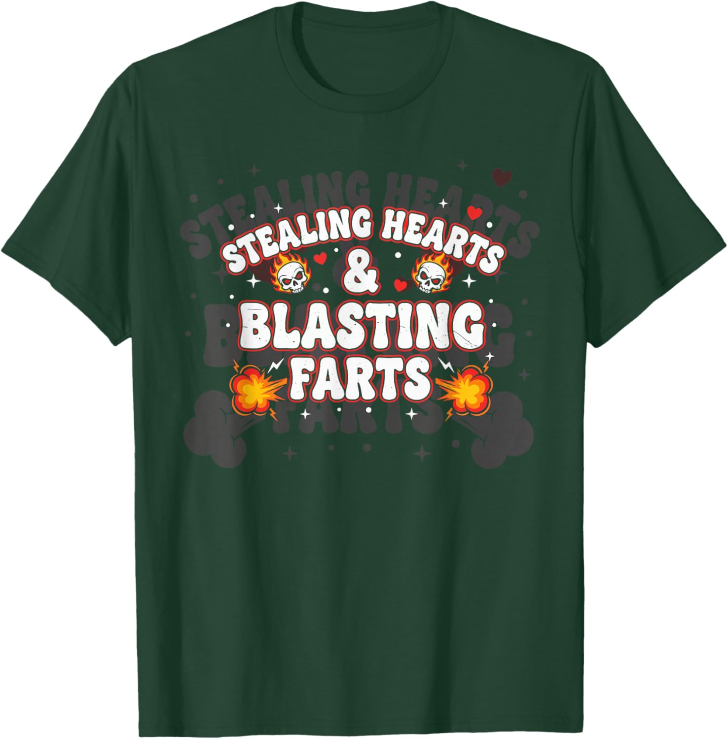Stealing Hearts and Blasting Farts Cute Kids & Toddler T-Shirt - T-Shirt | Forest