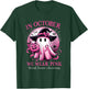 Breast Cancer Halloween Women in October We Wear Pink T-Shirt - T-Shirt | Forest