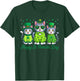 Happy St Patricks Day Cat Irish Lucky Shamrock Cat Lover T-Shirt - T-Shirt | Forest