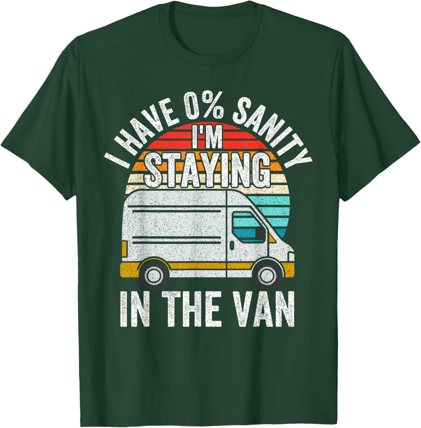 Vintage I'm Staying in Tha Van Phasmophobia Gamer Man Women T-Shirt - T-Shirt | Forest