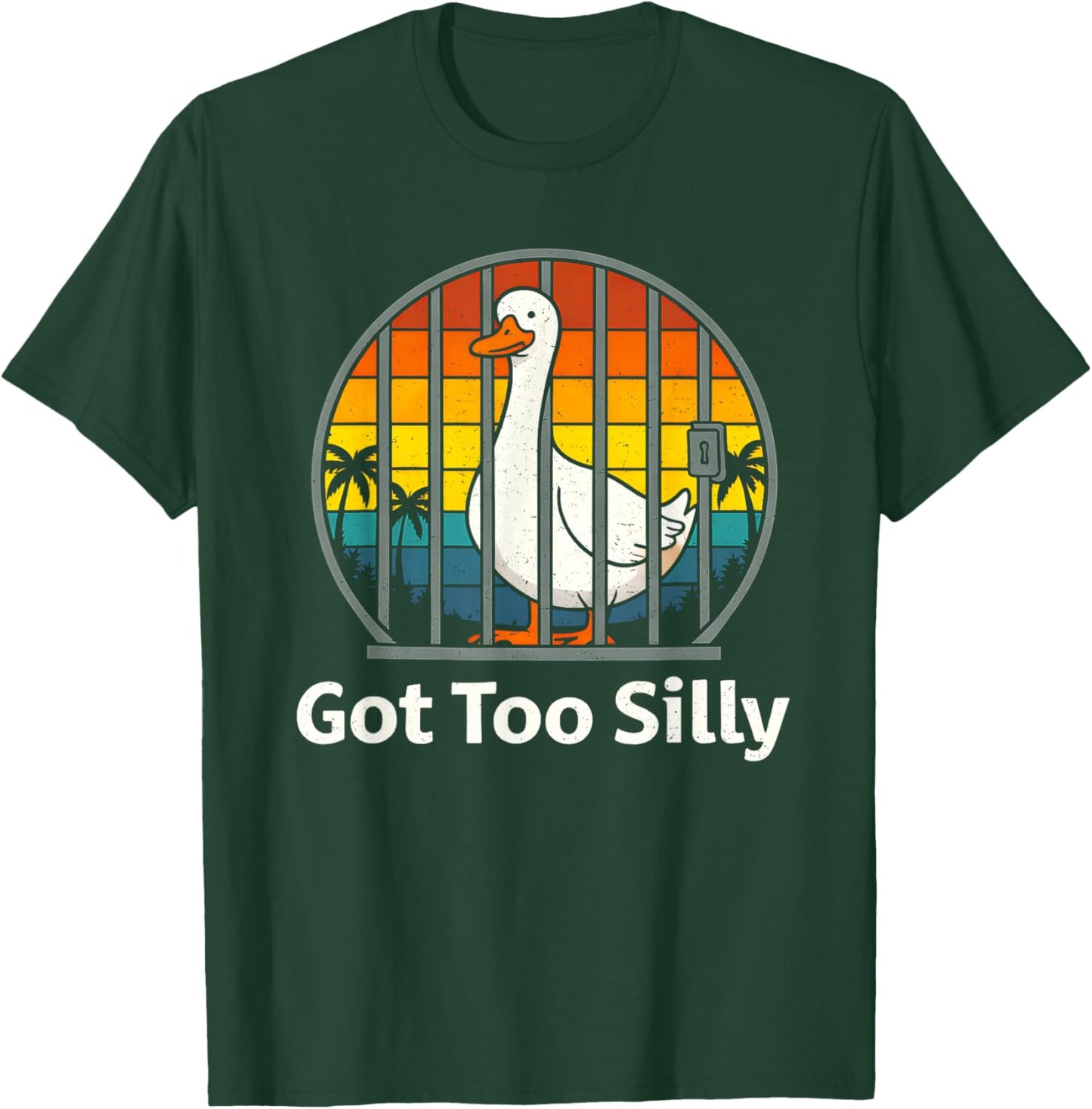 Got Too Silly Pun Sarcastic Goose Animal Lover Vintage T-Shirt - T-Shirt | Forest