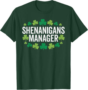 Shenanigans Coordinator Shamrock St Patricks Day T-Shirt - T-Shirt | Forest