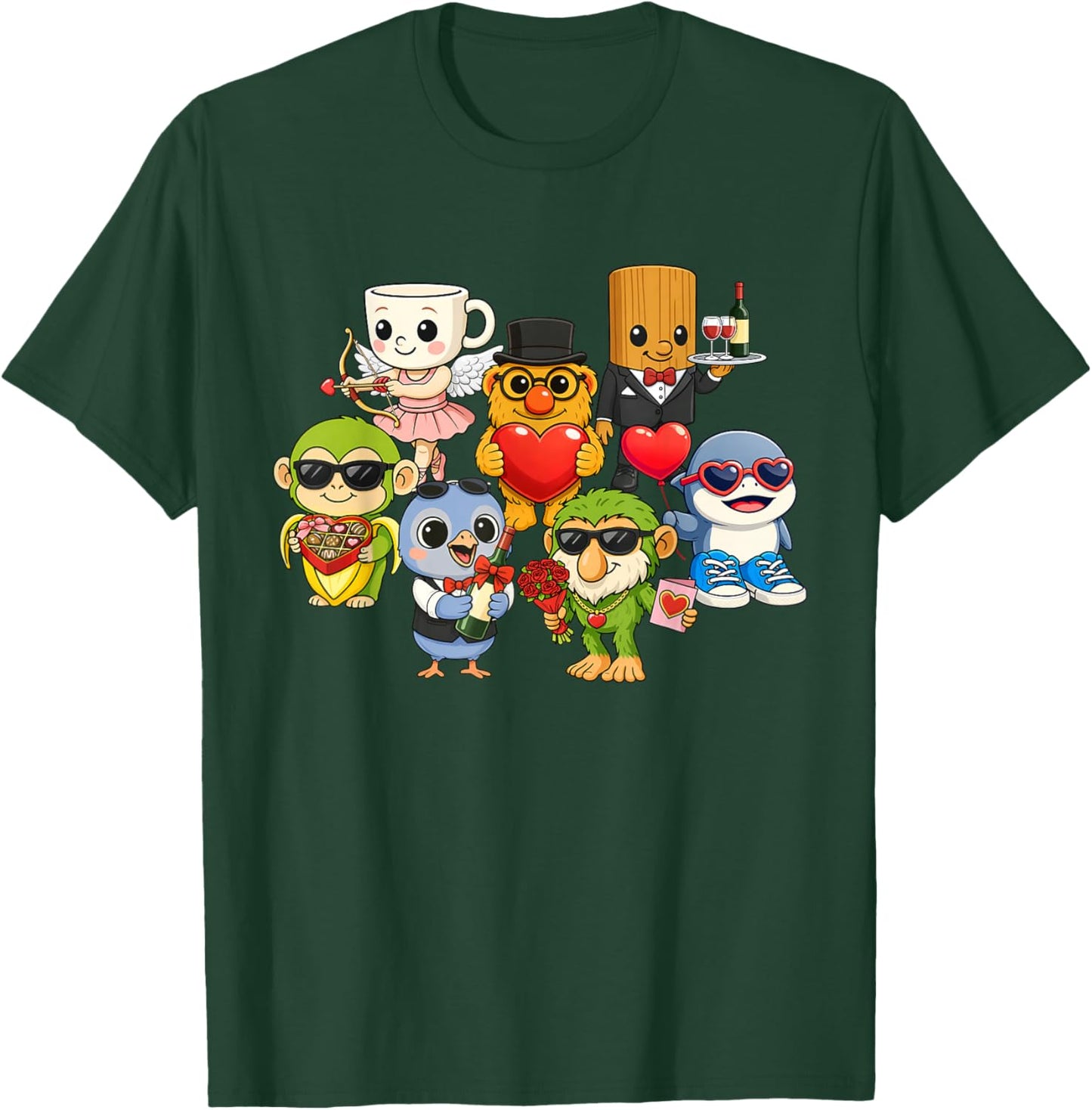Baby Brainrot Valentines Day 2026 Cute Meme Kids Los Dicen T-Shirt - T-Shirt | Forest