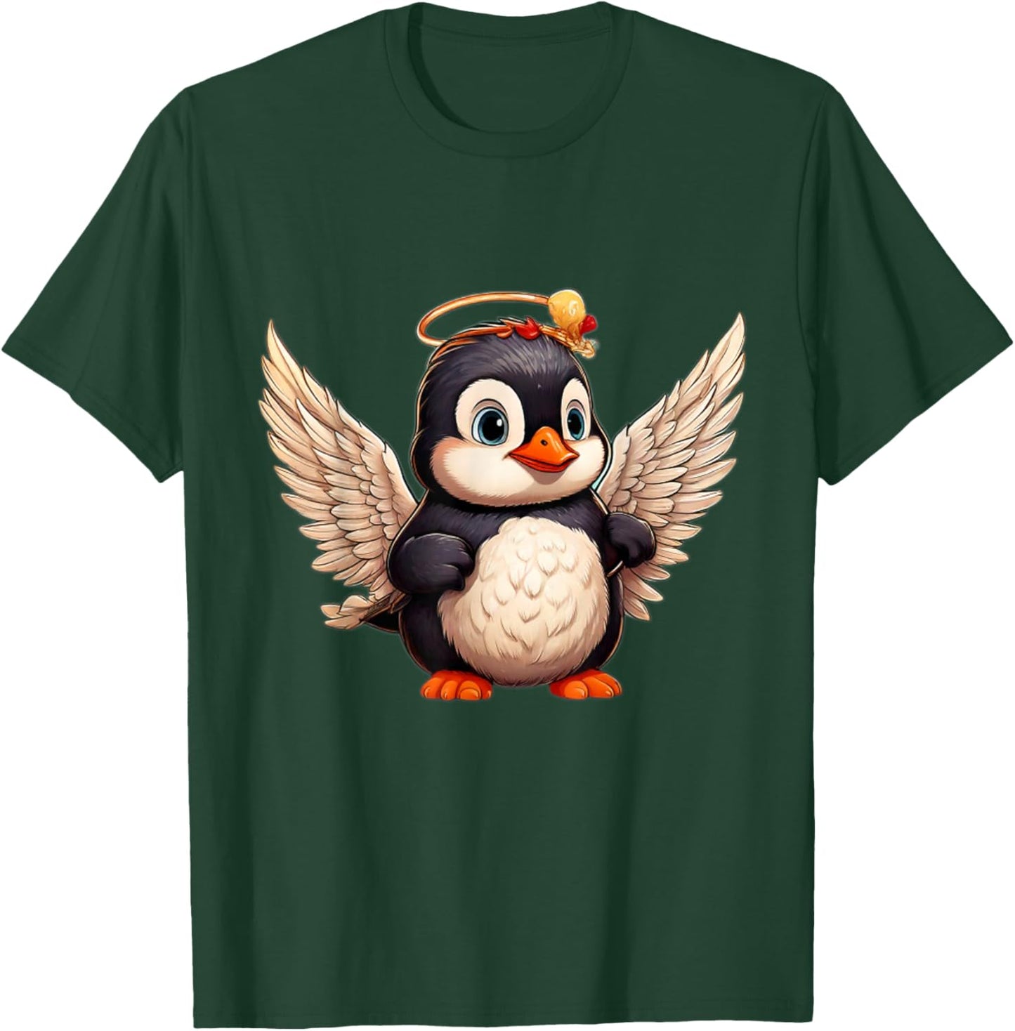 Funny Cute Penguin Love Cupid Date Valentines Day T-Shirt - T-Shirt | Forest