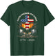 Vintage Faith Freedom 250 Years 1776-2026 Independence USA T-Shirt - T-Shirt | Forest