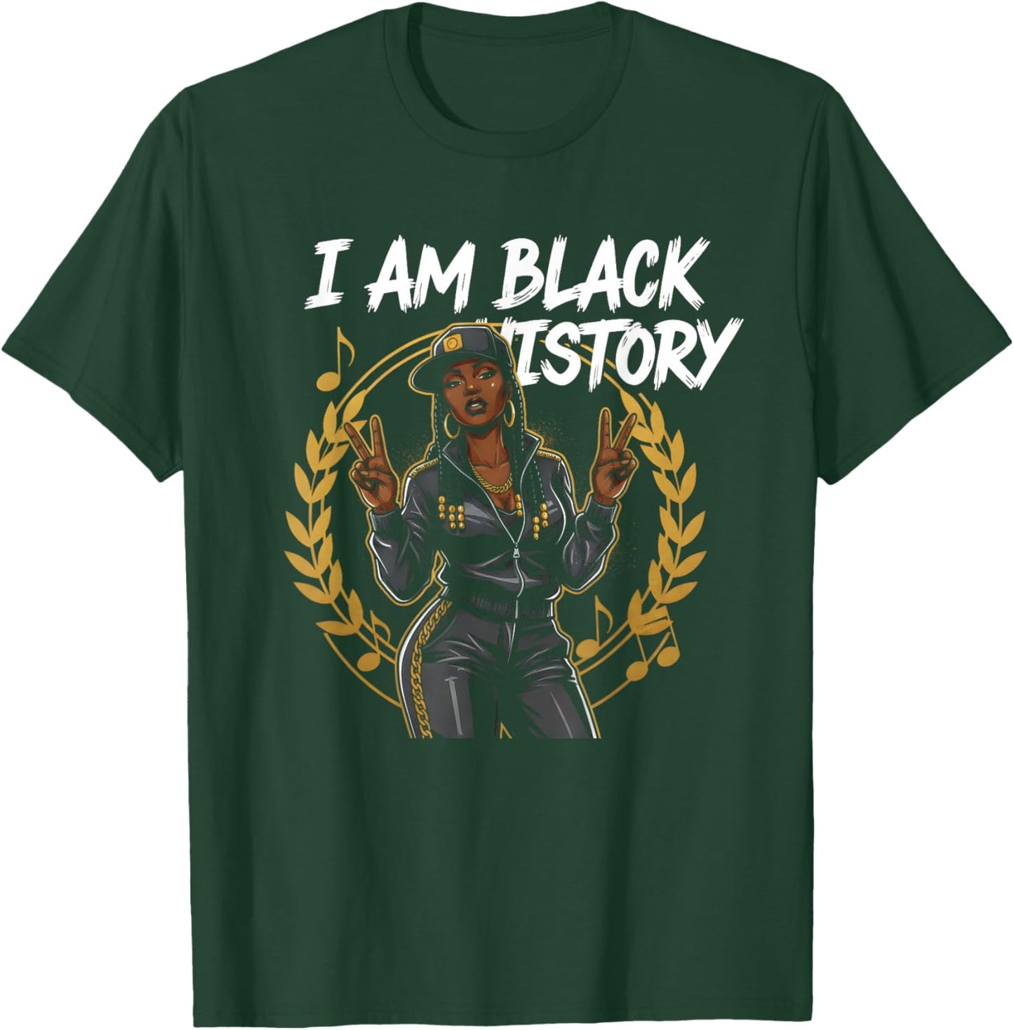 I Am Black History Africa Saying Black History Month T-Shirt - T-Shirt | Forest