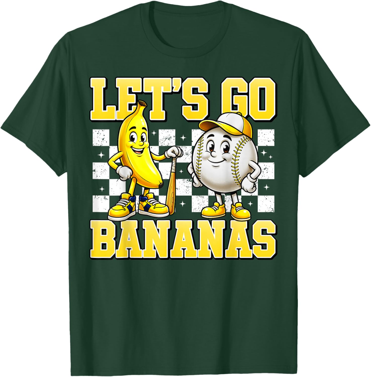 Lets Go Banana Women Youth Kids Toddler Boys Girls T-Shirt - T-Shirt | Forest