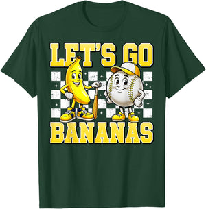 Lets Go Banana Women Youth Kids Toddler Boys Girls T-Shirt - T-Shirt | Forest