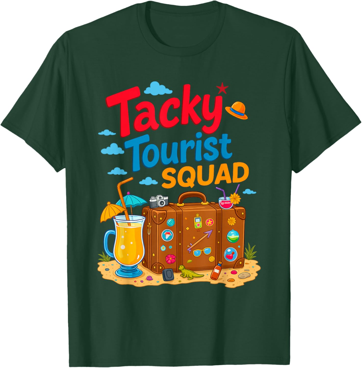 Tacky Tourist Squad Outfit Tacky Tourist Costume Idea Tacky T-Shirt - T-Shirt | Forest