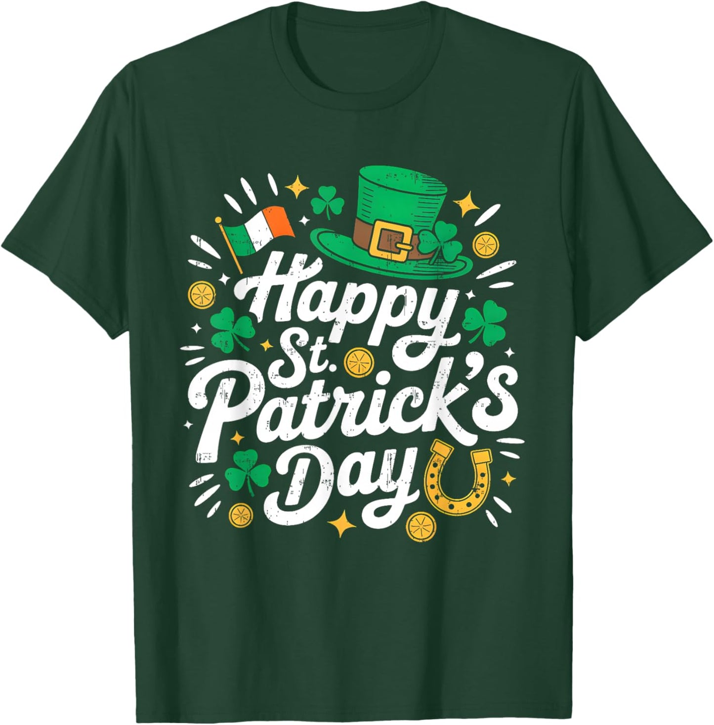 Happy St Patricks Day Shamrock Irish Women Kids T-Shirt - T-Shirt | Forest