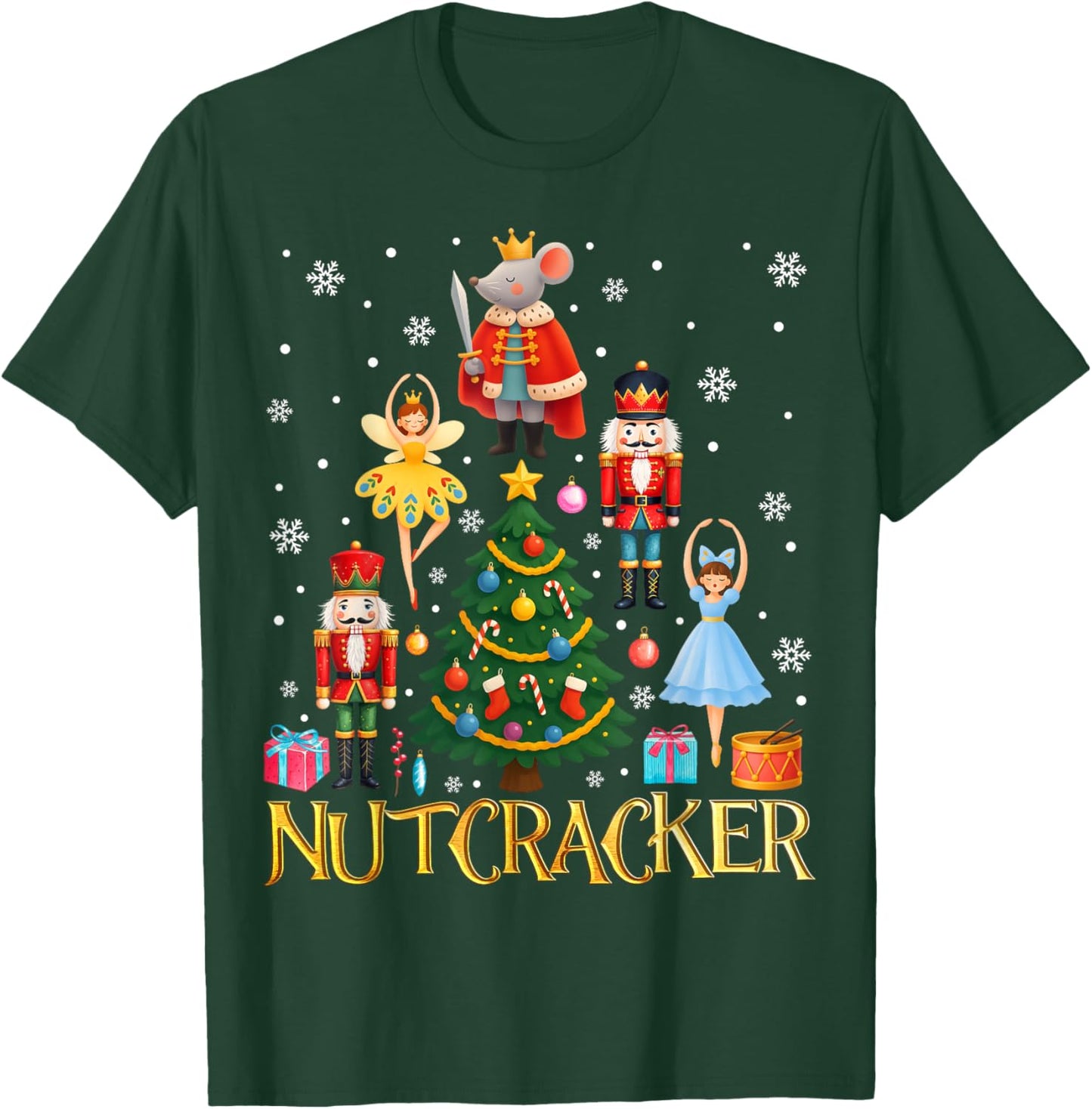 Christmas Nutcracker Squad Ballet Dance Women Girls Kids T-Shirt - T-Shirt | Forest