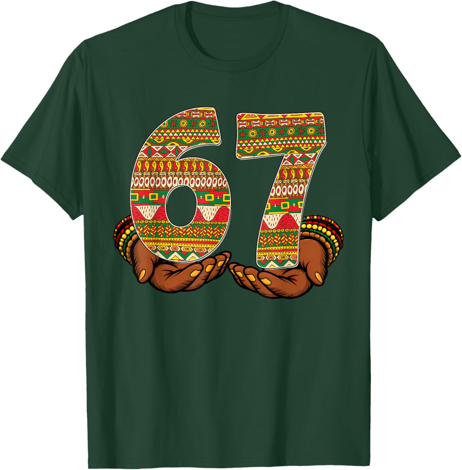 Black History Month Funny 67 African American Men Women Kid T-Shirt - T-Shirt | Forest