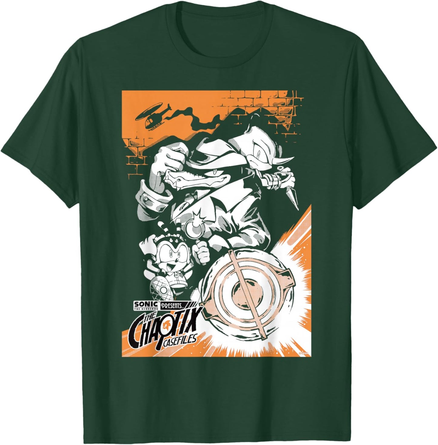 Sonic The Hedgehog Chaotix Casefiles Main Art T-Shirt - T-Shirt | Forest
