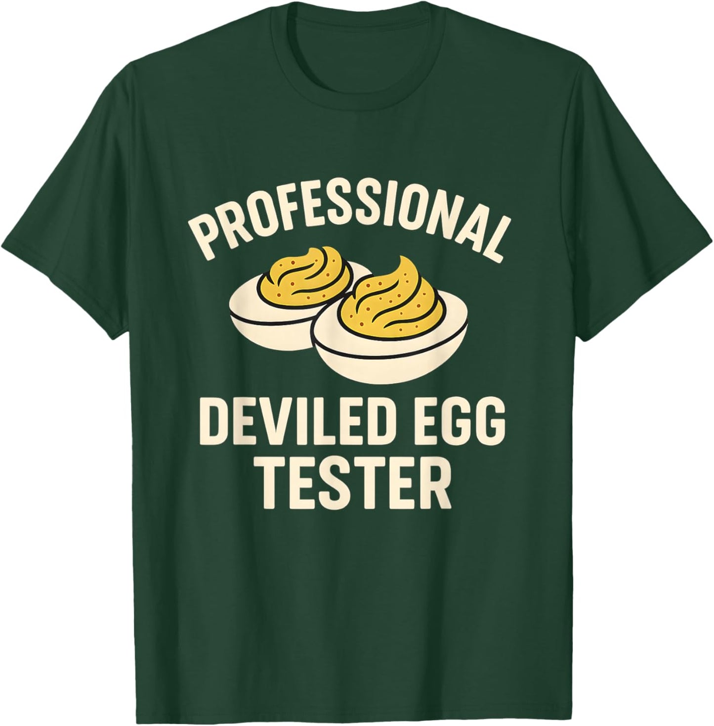Funny Deviled Eggs Thanksgiving Food Humor T-Shirt - T-Shirt | Forest