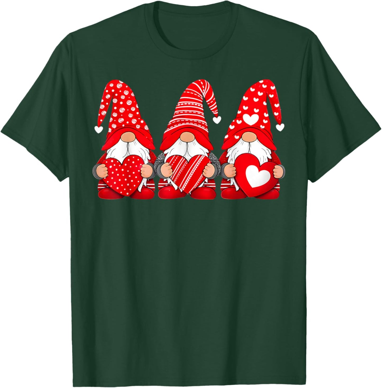 Happy Valentine's Day Boyfriend Girlfriend Gnome Couple T-Shirt - T-Shirt | Forest
