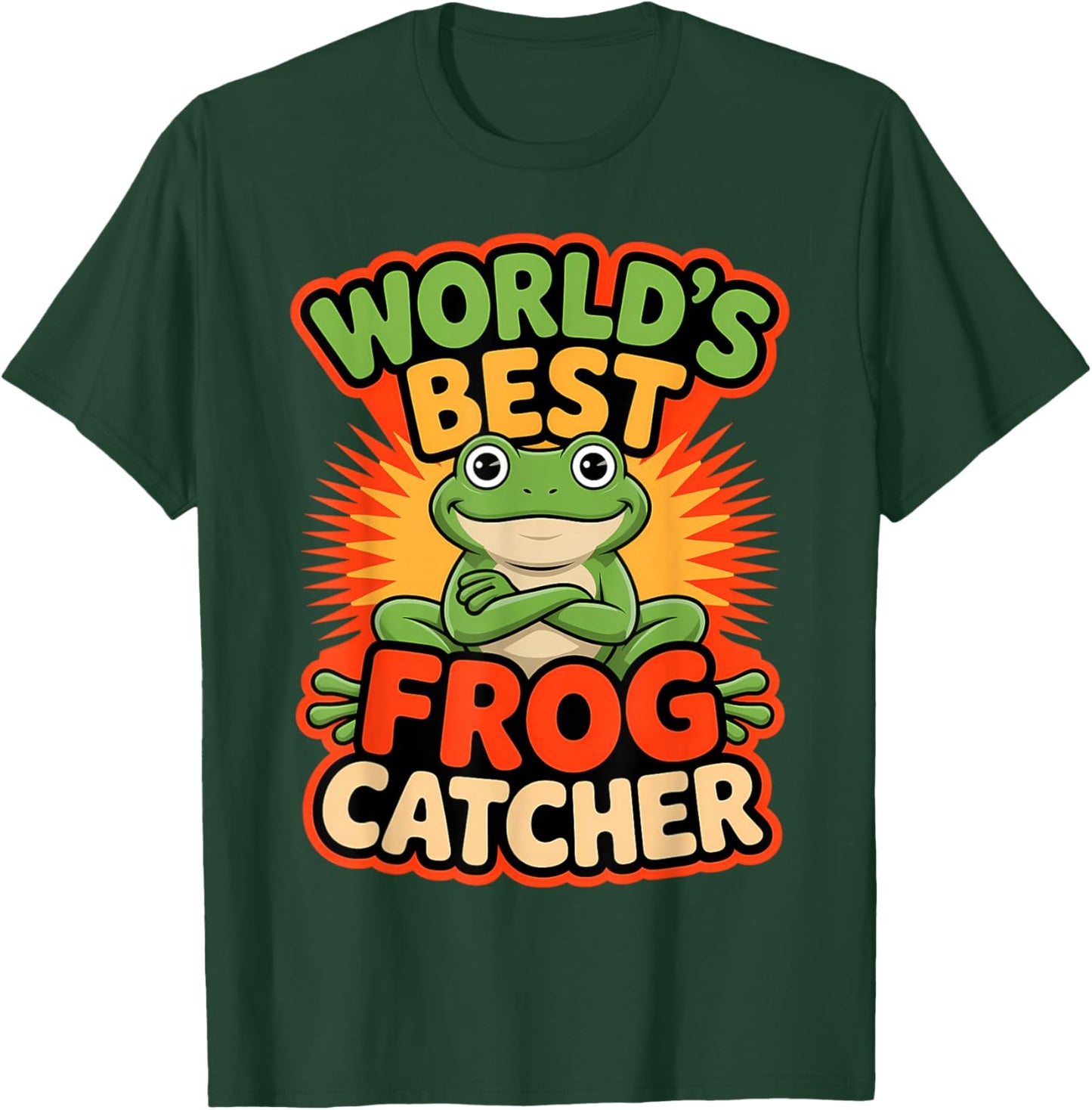 World’s Best Frog Catcher Funny Frog T-Shirt - T-Shirt | Forest