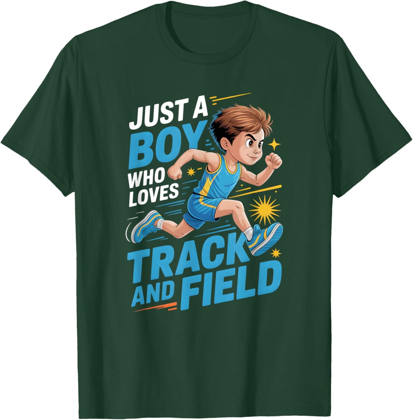 Boys Track and Field T-Shirt - T-Shirt | Forest