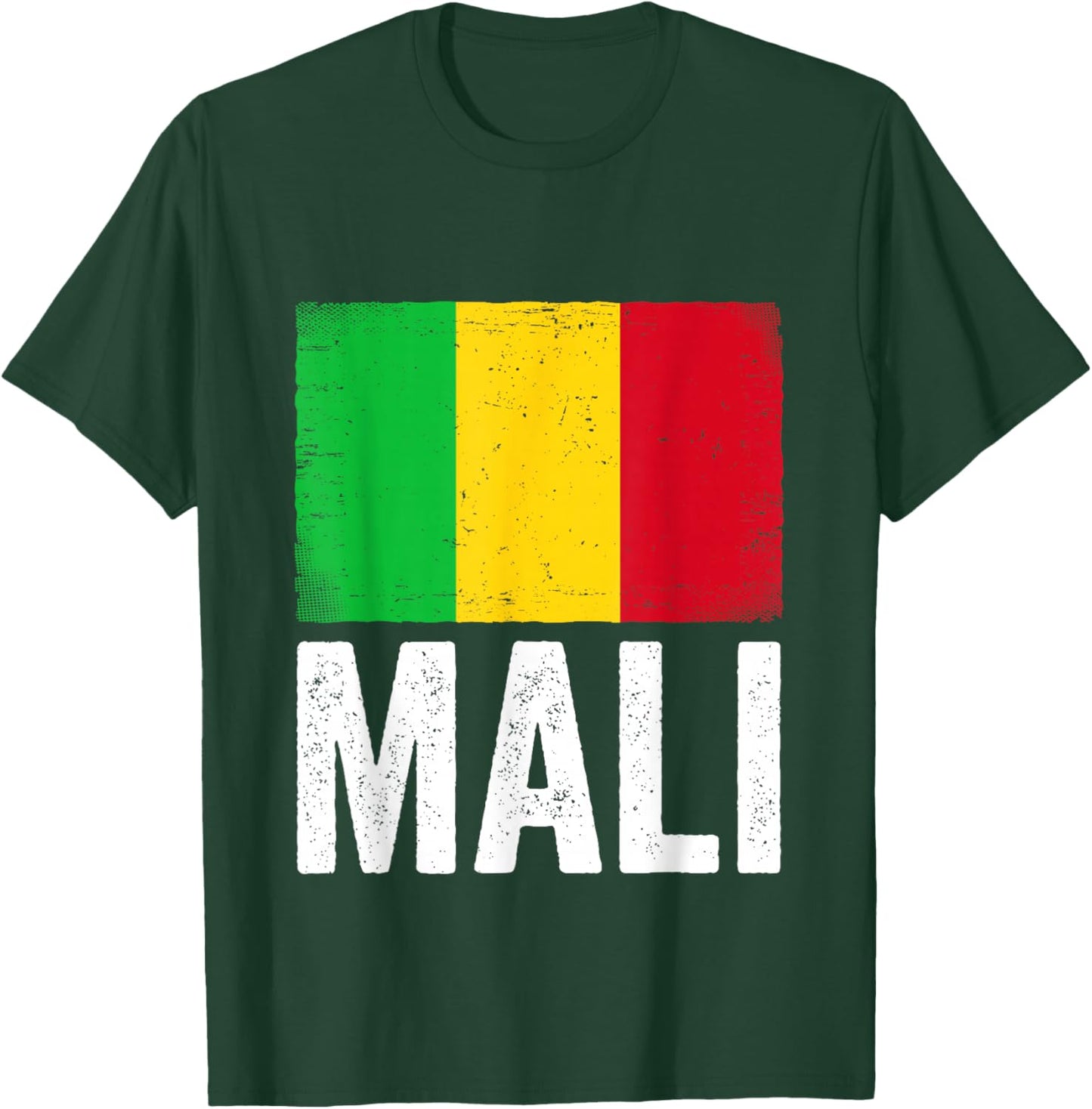 Malian Flag Mali T-Shirt - T-Shirt | Forest
