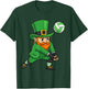 Leprechaun Volleyball Green St Patricks Day Sport Boy Kids T-Shirt - T-Shirt | Forest