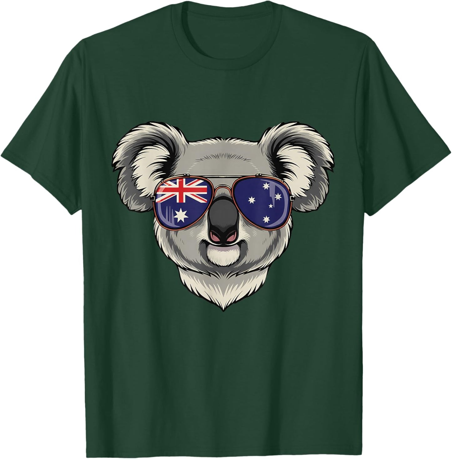 Australia Flag Australian Koala T-Shirt - T-Shirt | Forest