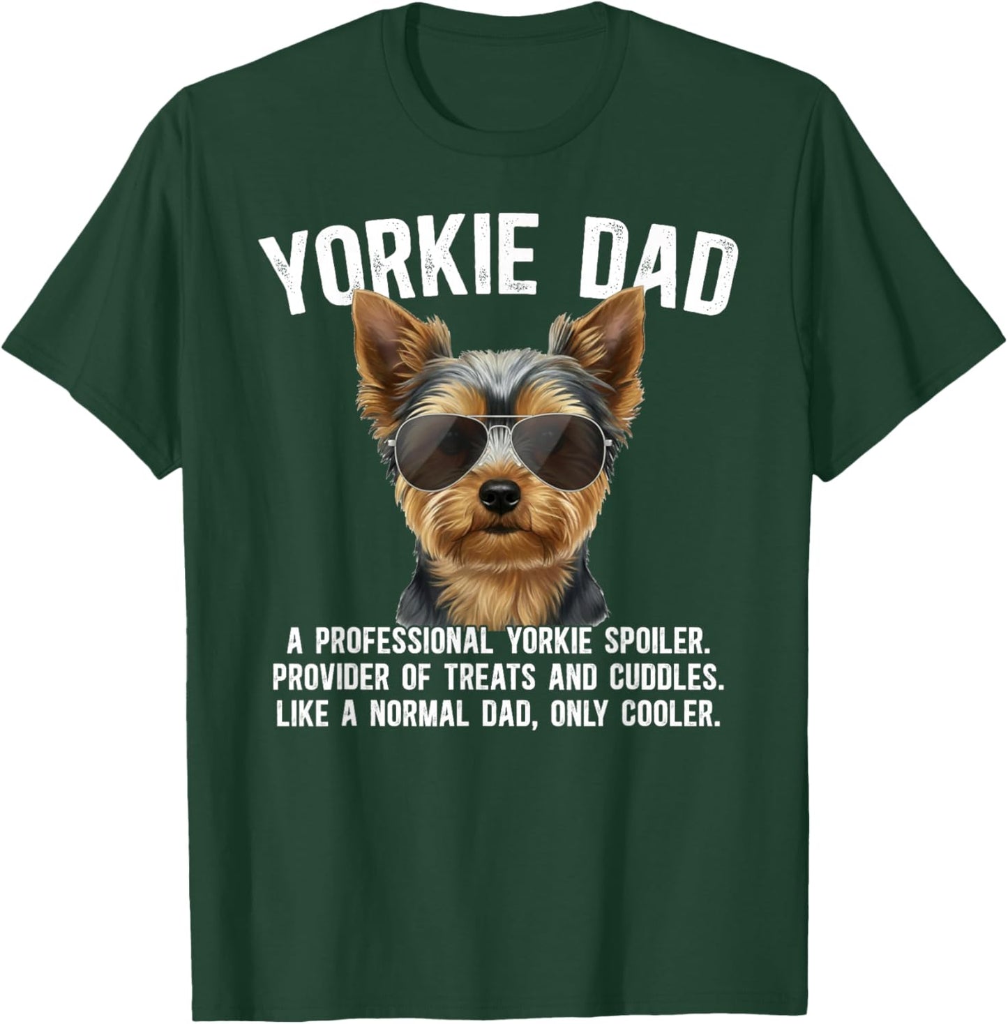 Yorkie Dad Definition Yorkshire Terrier Dad of A Yorkie T-Shirt - T-Shirt | Forest
