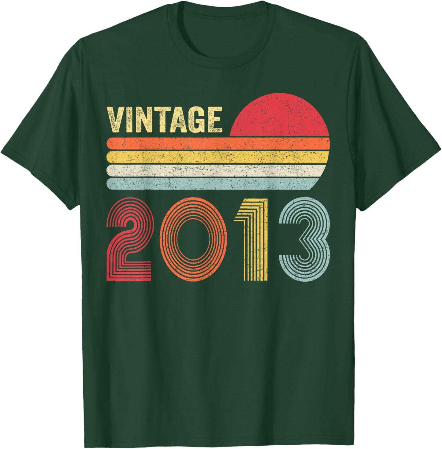 13 Year Old Gifts Vintage 2013 13th Birthday Boys Girls T-Shirt - T-Shirt | Forest