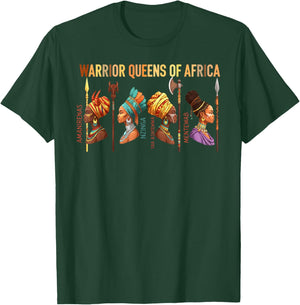 Warrior Queens of Africa Black History Month African Queens T-Shirt - T-Shirt | Forest