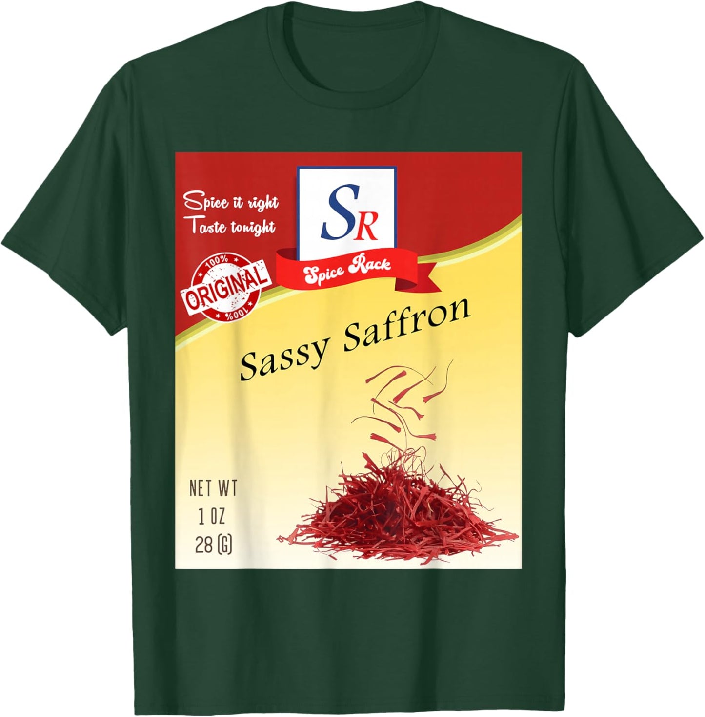Sassy Saffron Spice Condiment Costume Spice Group Costumes T-Shirt - T-Shirt | Forest