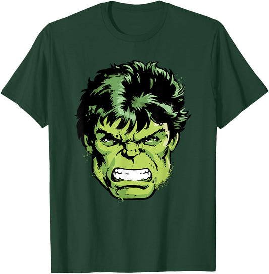 Marvel Comics Incredible Hulk Angry Big Face T-Shirt - T-Shirt | Forest