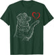 Australian Shepherd Lover Dog Holding Heart Valentines T-Shirt - T-Shirt | Forest
