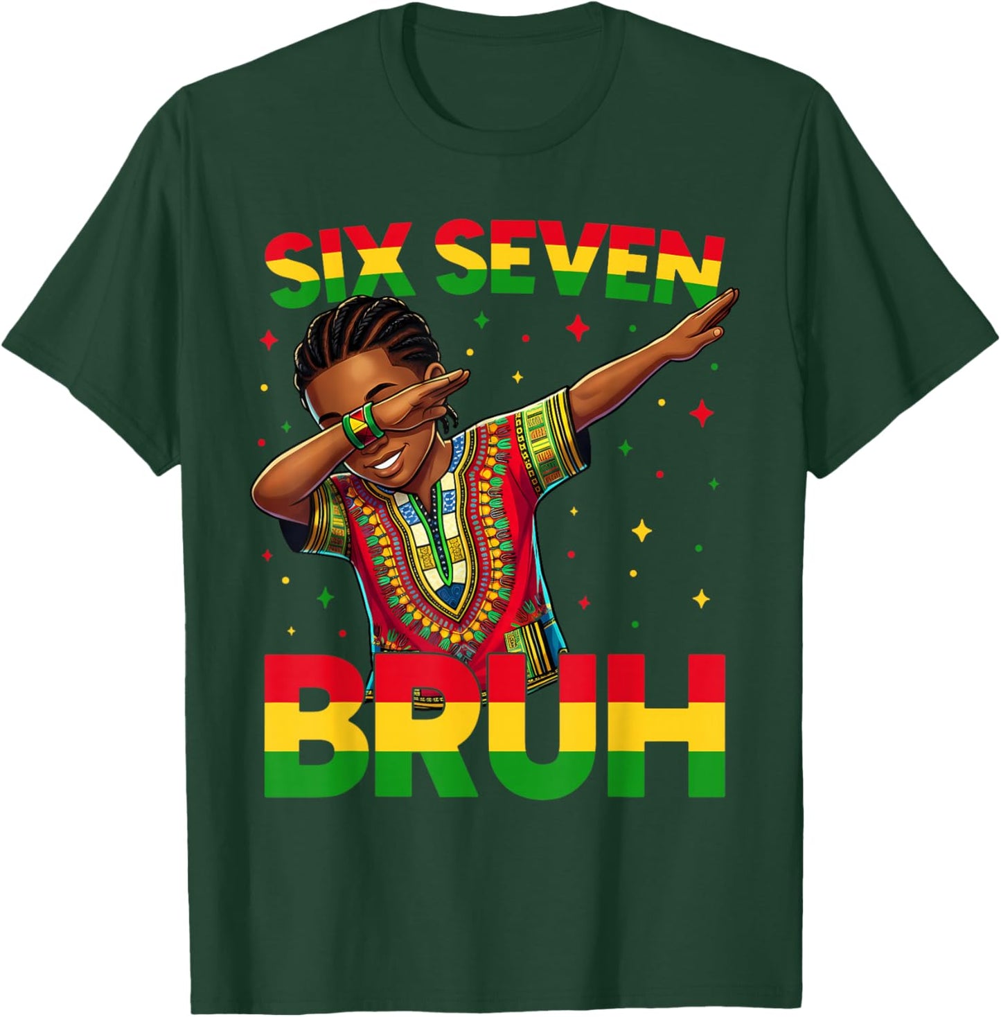 Bruh Dabbing Black History Month African 67 Meme Boys Kids T-Shirt - T-Shirt | Forest