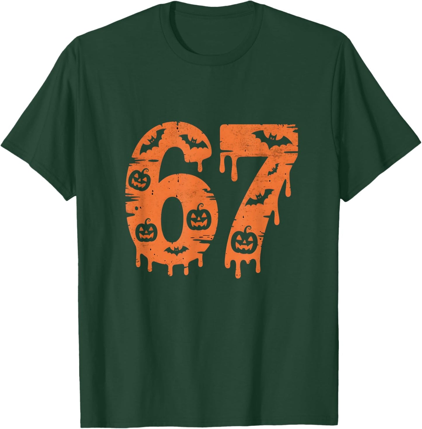 67 Six Seven Meme Funny Halloween T-Shirt - T-Shirt | Forest