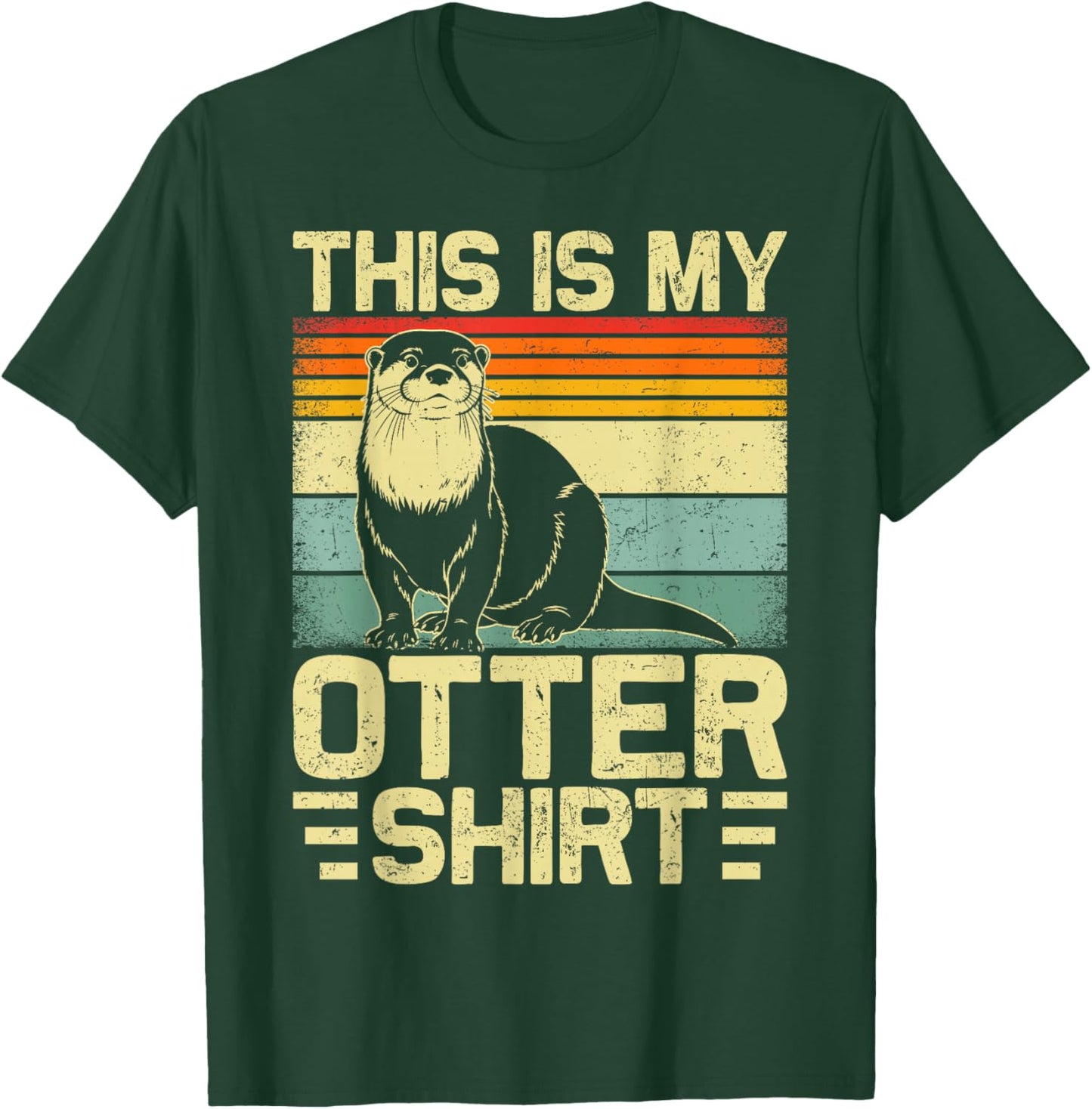 Cute Otter Art Women Sea Otters Animal Lover T-Shirt - T-Shirt | Forest