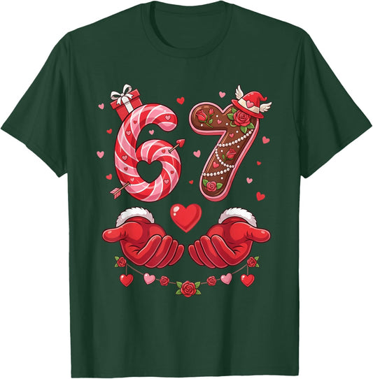 67 Valentine 6 7 Bruh Six Seven Meme Kids Boys Girls T-Shirt - T-Shirt | Forest