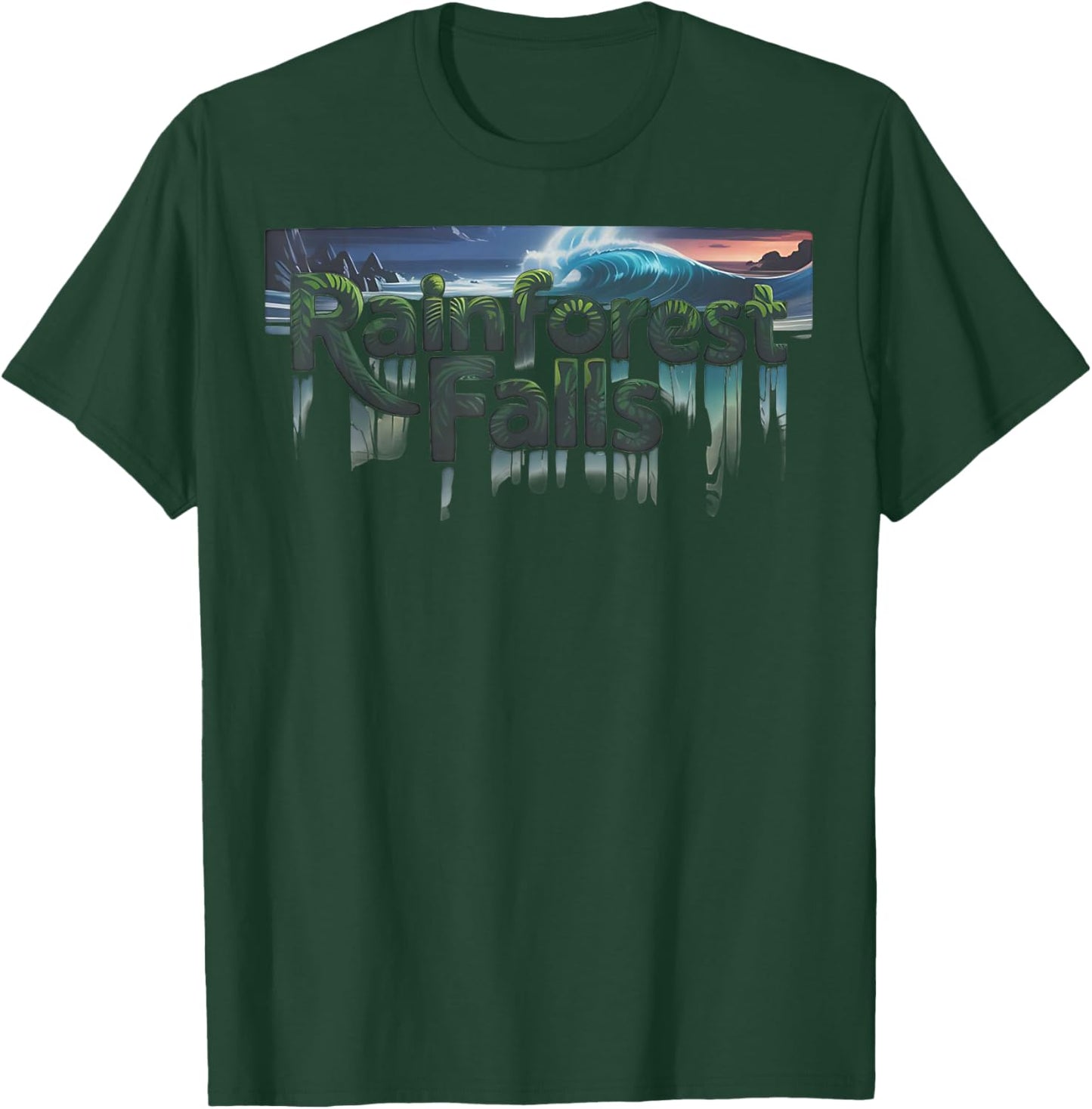 Rainforest Falls VBS 2026 Vacation Bible School Christian T-Shirt - T-Shirt | Forest