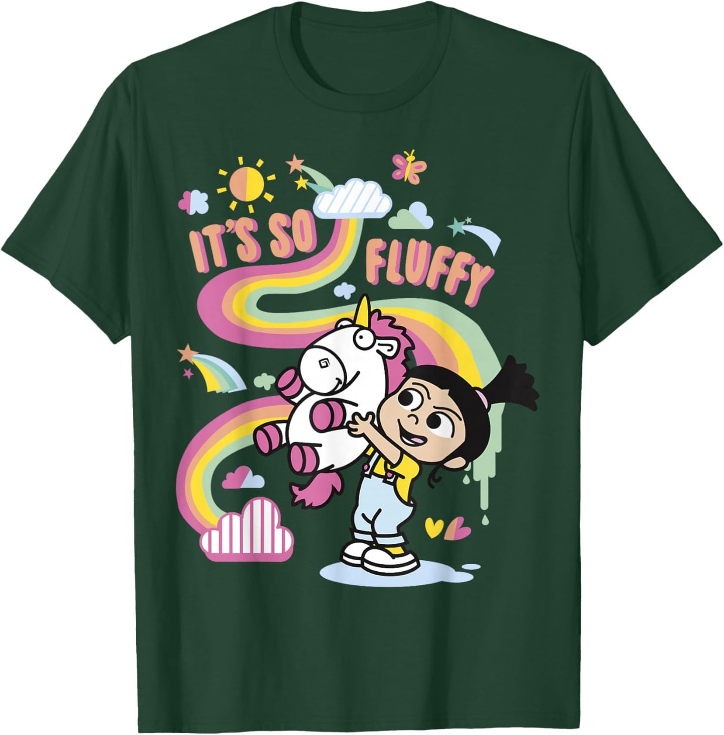 Despicable Me Minions Agnes Unicorn Rainbow T-Shirt - T-Shirt | Forest