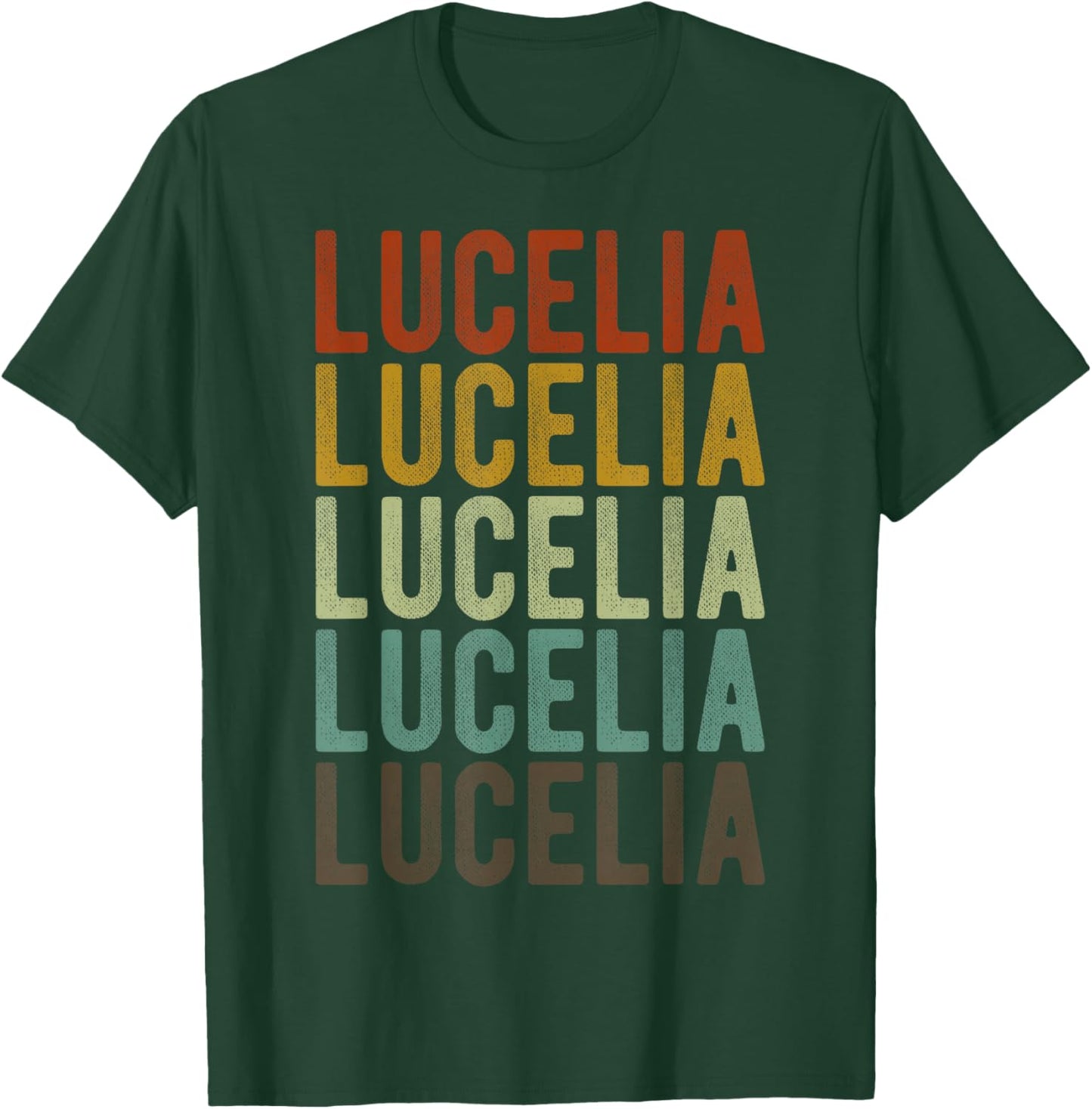 Lucelia City Brazil Retro T-Shirt - T-Shirt | Forest
