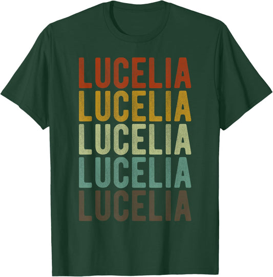 Lucelia City Brazil Retro T-Shirt - T-Shirt | Forest