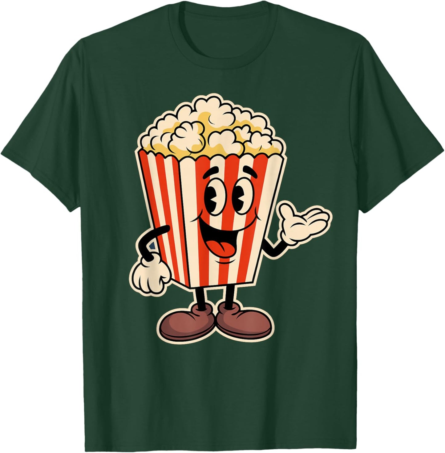 Funny Popcorn Movie Drive-in Theater Film Cinema T-Shirt - T-Shirt | Forest