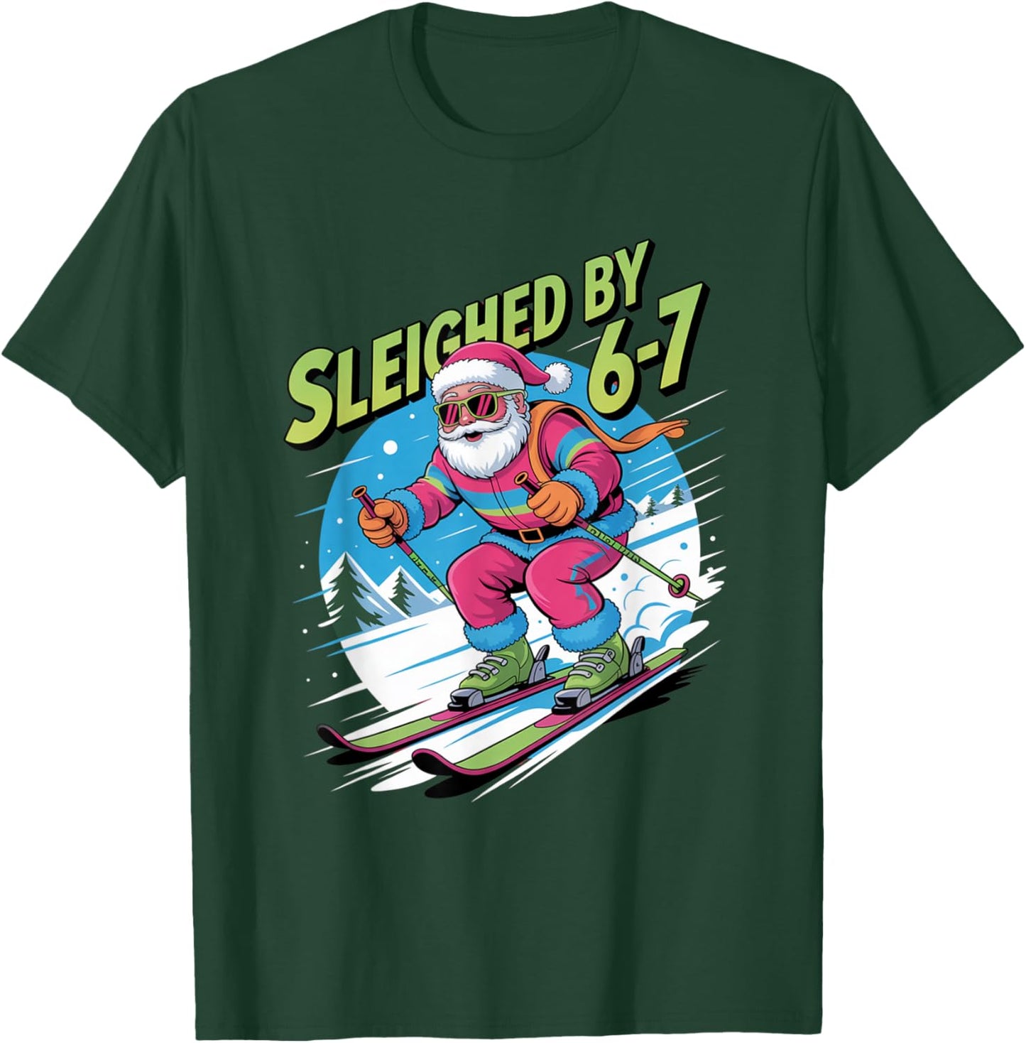 Christmas 67 Funny Xmas Six Seven Ugly Sweater 6-7 T-Shirt - T-Shirt | Forest