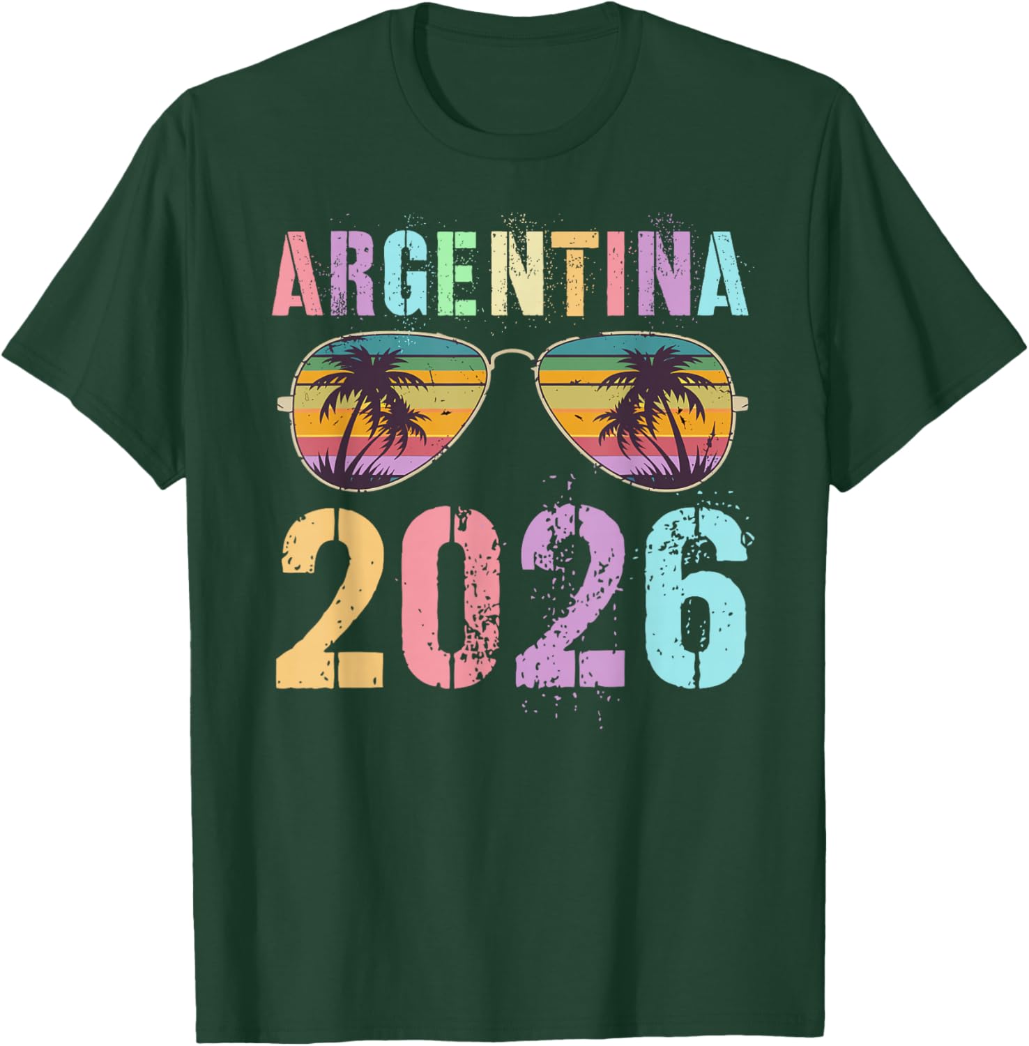 Vintage Argentina 2026 Vacation Surfing Trip Girls Cousins T-Shirt - T-Shirt | Forest