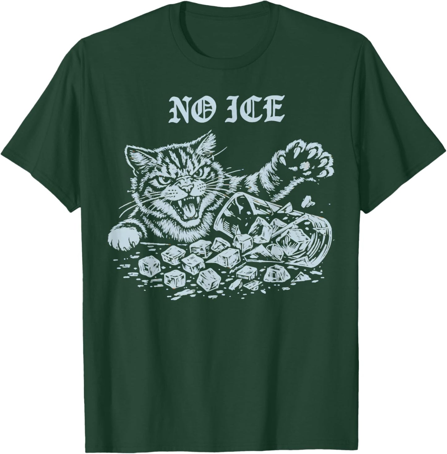No Ice Please Funny Cat Meme Men Women T-Shirt - T-Shirt | Forest