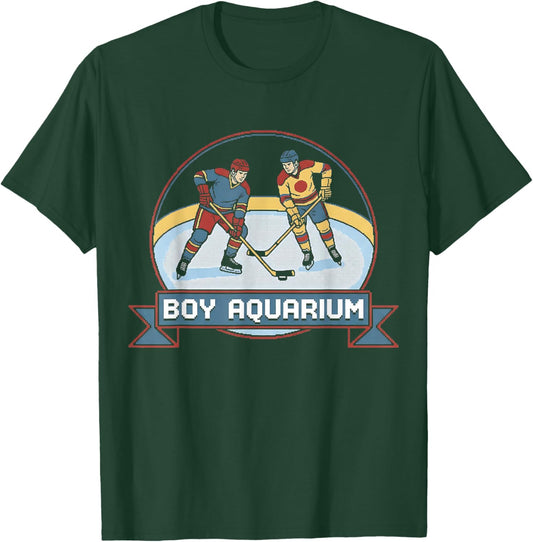 Boy Aquarium Hockey Shirt T-Shirt - T-Shirt | Forest