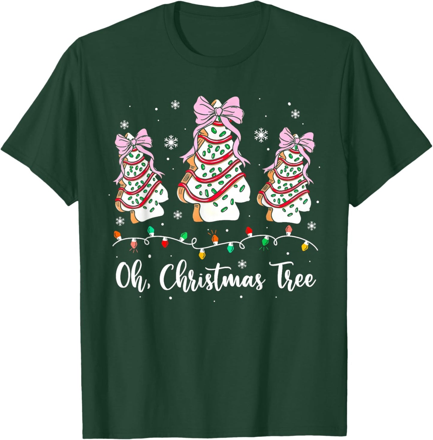 Groovy Oh Christmas Tree Cakes Debbie Beckey Jen Cake Lovers T-Shirt - T-Shirt | Forest