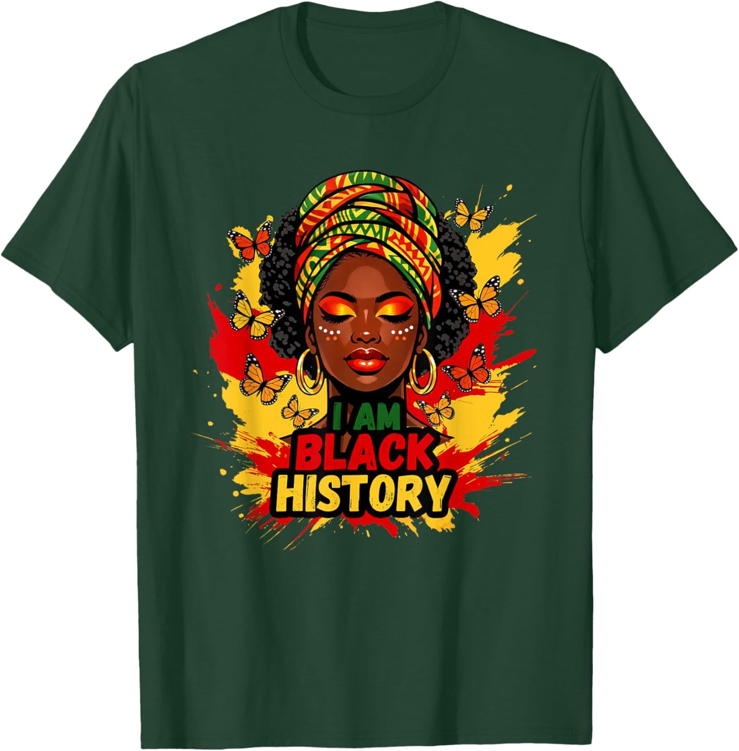 I-Am Black History Month Melanin African American Afro Women T-Shirt - T-Shirt | Forest