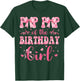 Pop Pop of The Birthday Girl Matching Pink Coquette Bow T-Shirt - T-Shirt | Forest