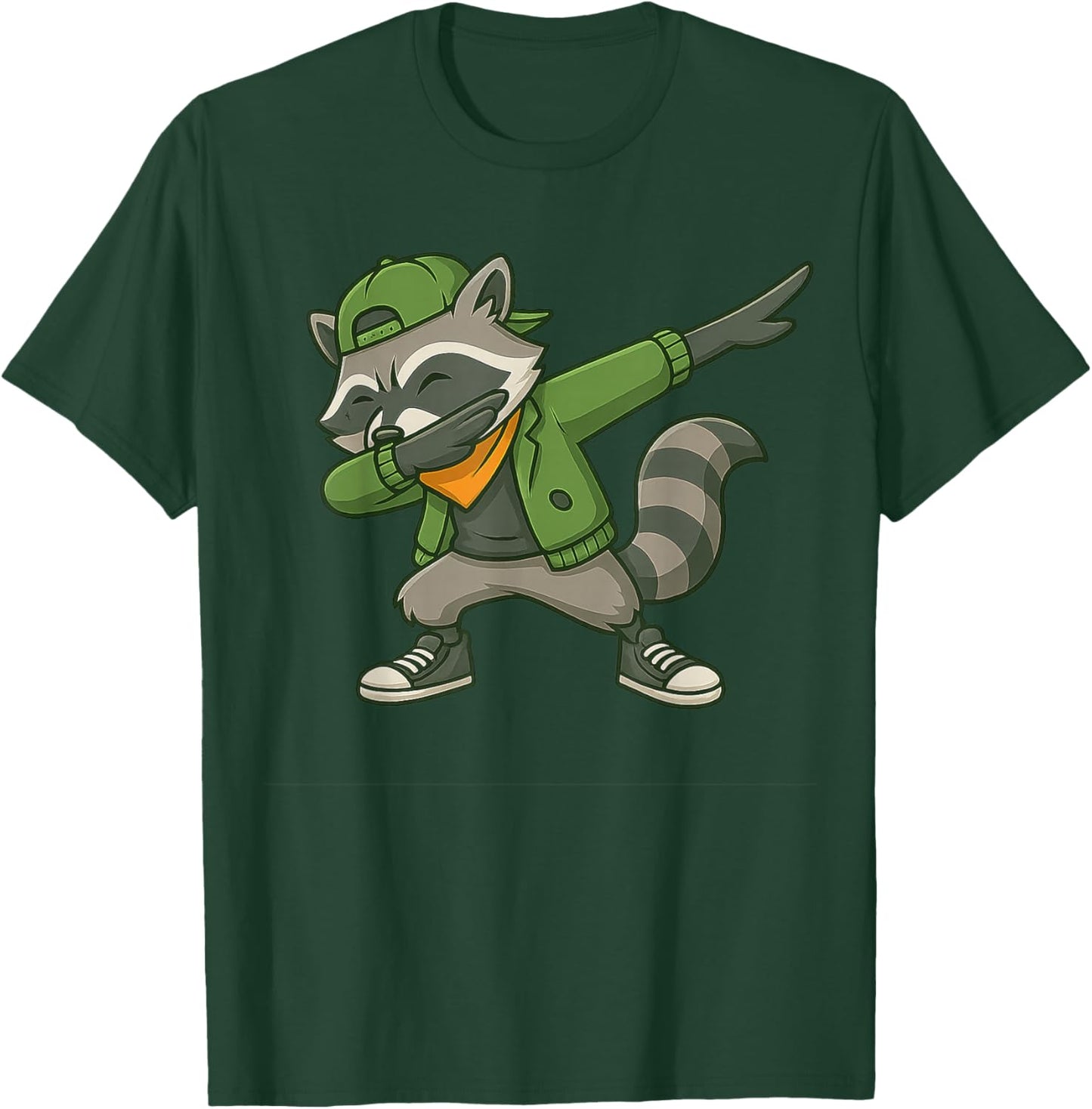 Raccoon Dab Streetwear Classic Funny Gifts Women Kid T-Shirt - T-Shirt | Forest