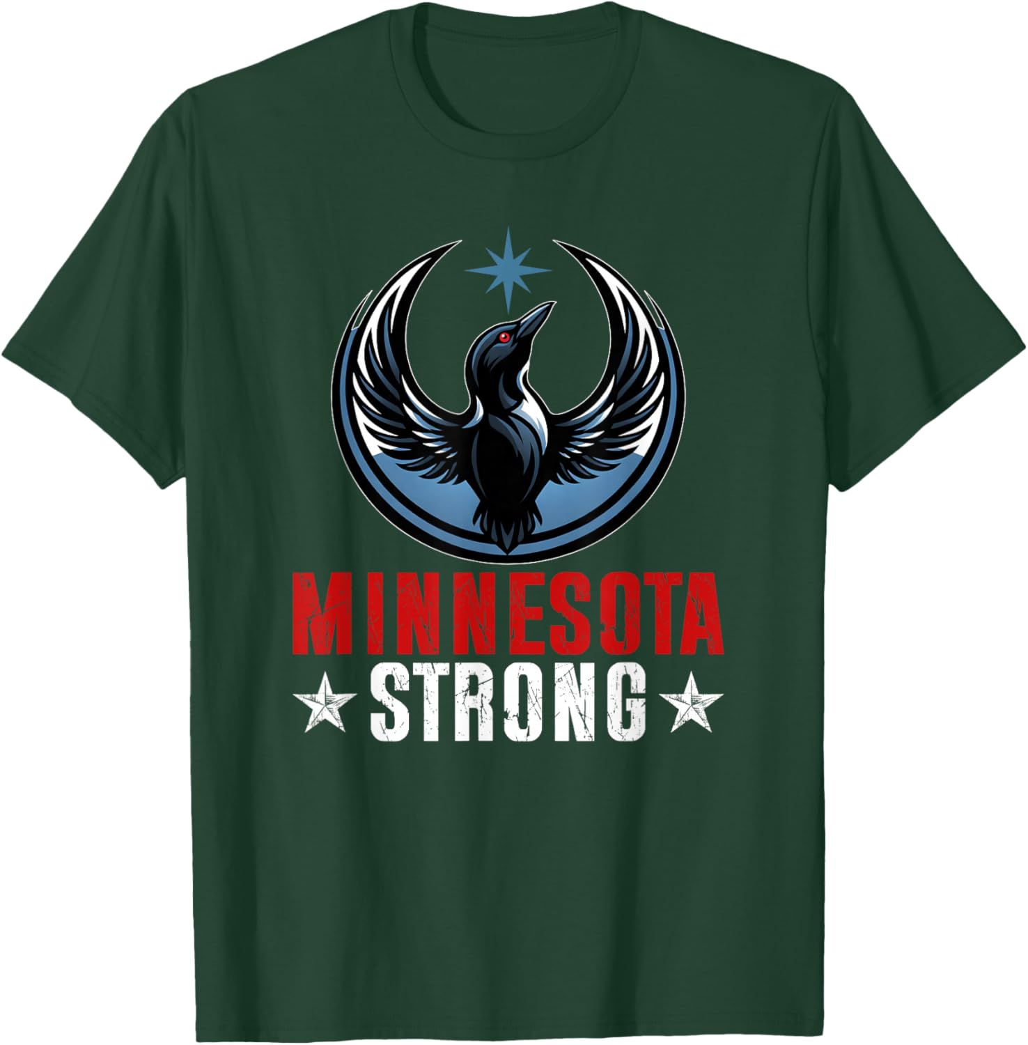 Retro Vintage Minnesota Strong T-Shirt - T-Shirt | Forest