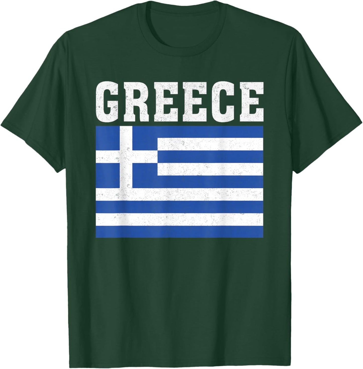 Greece Flag Patriotic National Roots Souvenir T-Shirt - T-Shirt | Forest